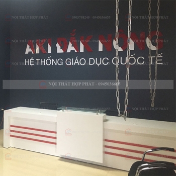 Quầy Lễ Tân Thấp QLTTG624 - Quầy Thu Ngân, Quầy Trung Tâm, Quầy Gỗ Công Nghiệp Hiện Đại